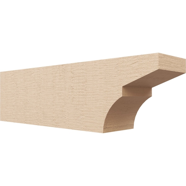 Ekena Millwork 6in. W x 8in. H x 28in. L Monterey Woodgrain TimberThane Rafter Tail, Primed Tan RFTUR06X08X28MONRCPR - main